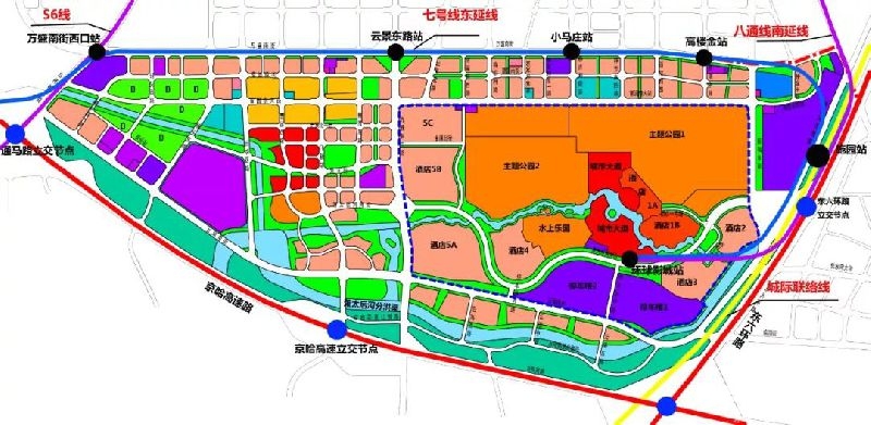 通州文化旅游区重要规划图出炉 环球主题公园主体年底动工[墙根网]